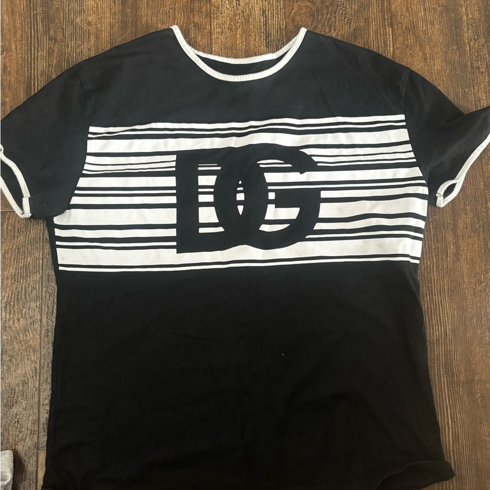 Dolce & Gabbana Black and White Logo Tee